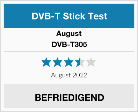 August DVB-T305 Test